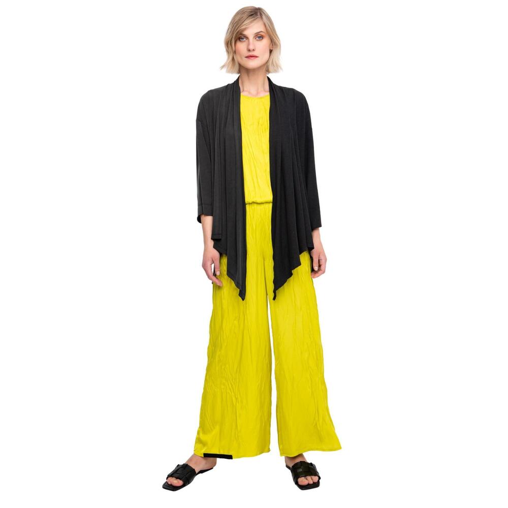 NEW OZAI N KU crinkle trousers in lime